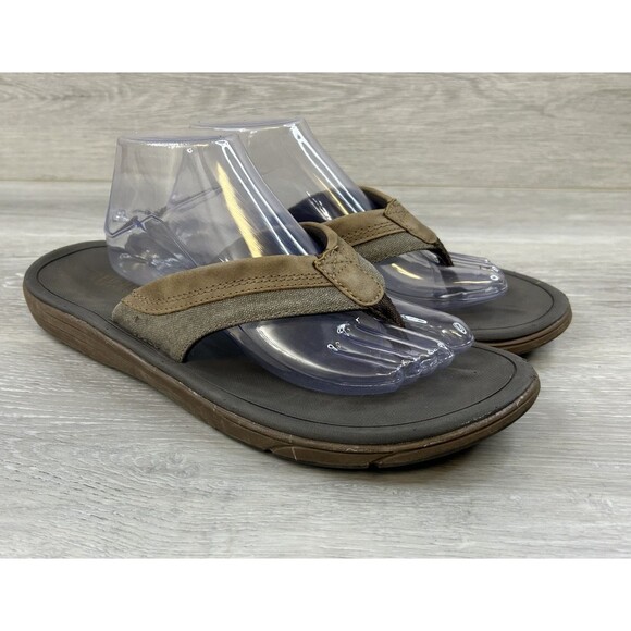 RedHead Brand Co Perth Mens Sandals Slip On  Brown Flip-Flop Size 10 - Picture 1 of 10